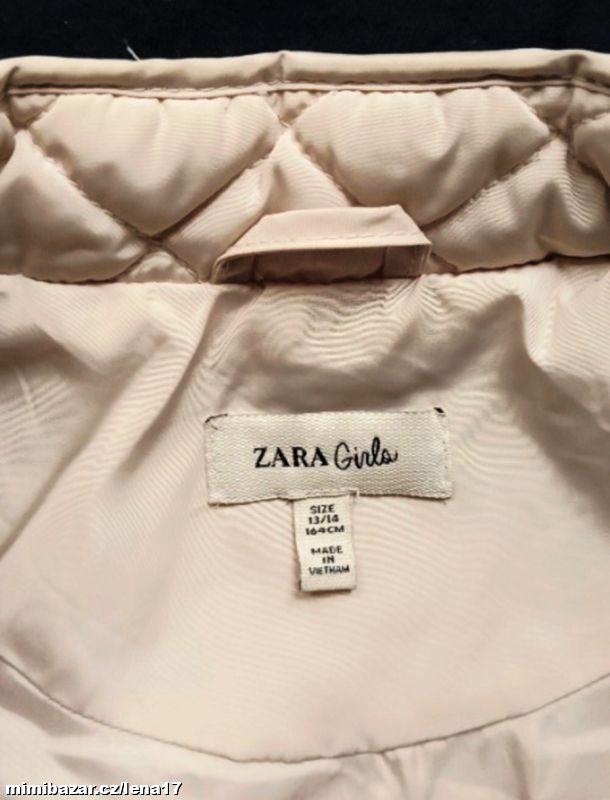 DÍVČÍ PROŠÍVANÁ BUNDA-ZARA GIRLS, 13/14 let, 164 c