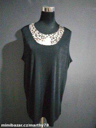 *** KRÁSNÝ DÁMSKÝ VZOROVANÝ TOPÍK, VEL.XL ***