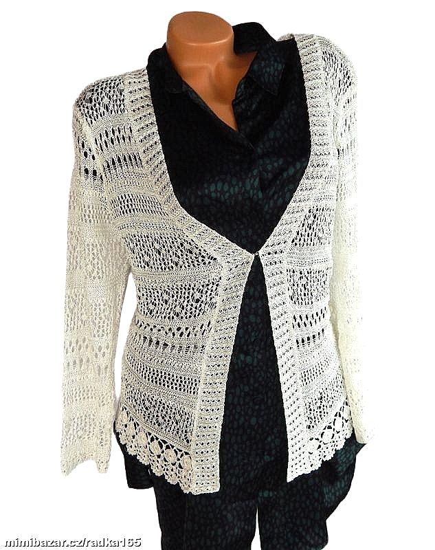 Přízový svetřík s jemným třpytem vel.46