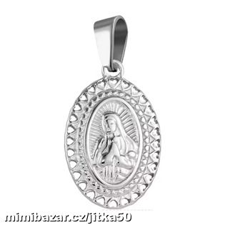 Ocelový přívěsek Panenka Marie SKLADEM