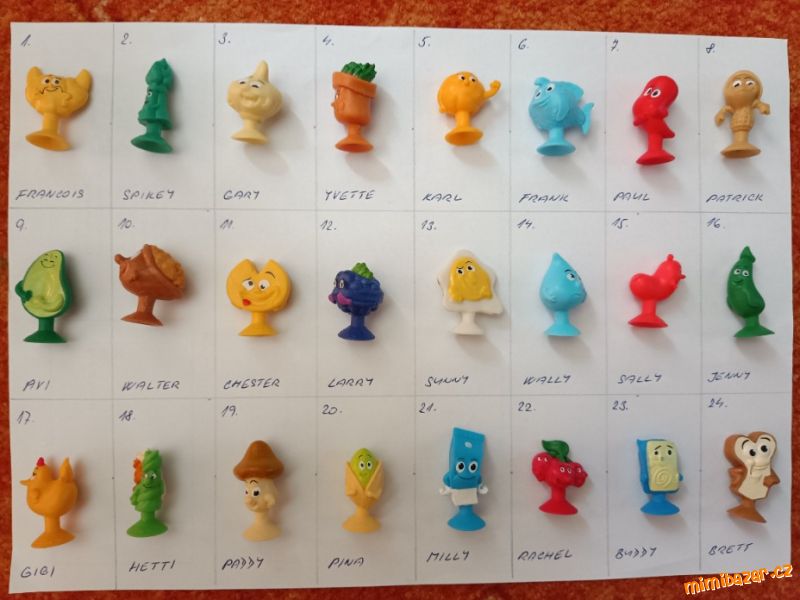 Lidl stikeez 2021 figurky potraviny do lednice