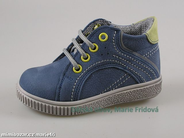 Celoroční kožená kotníková obuv ESSI S2501 modrá