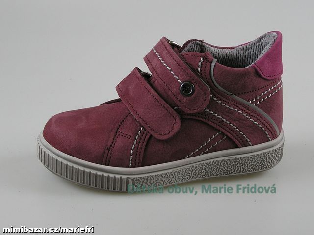 Celoroční kožená kotníková obuv ESSI S2502 vínová