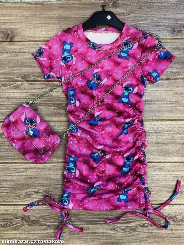 Šaty a kabelka Stitch