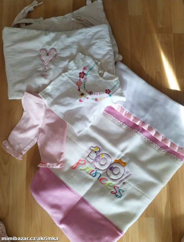 Sada holčičí-mantinel a deka se jménem