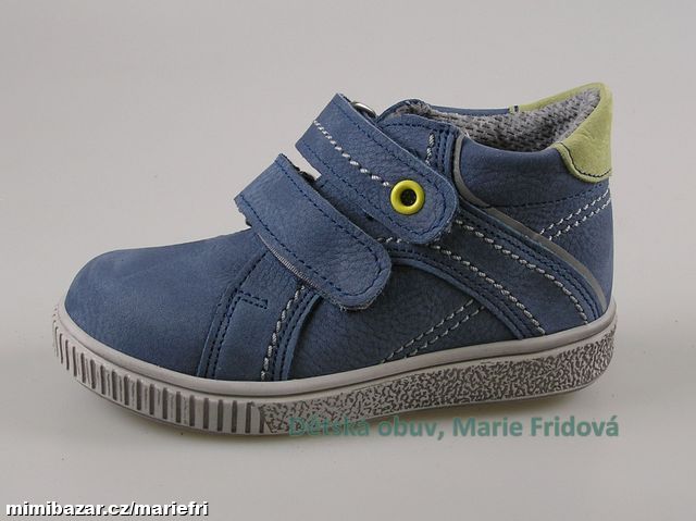 Celoroční kožená kotníková obuv ESSI S2502 modrá