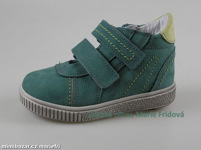 Celoroční kožená kotníková obuv ESSI S2564 zelená