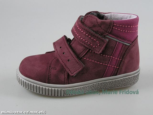 Celoroční kožená kotníková obuv ESSI S2546 vínová