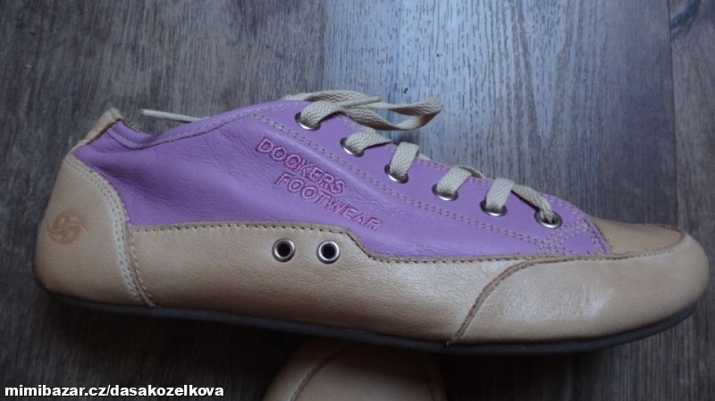Luxusní celokožené tenisky DOCKERS v.39 - 1x obuté