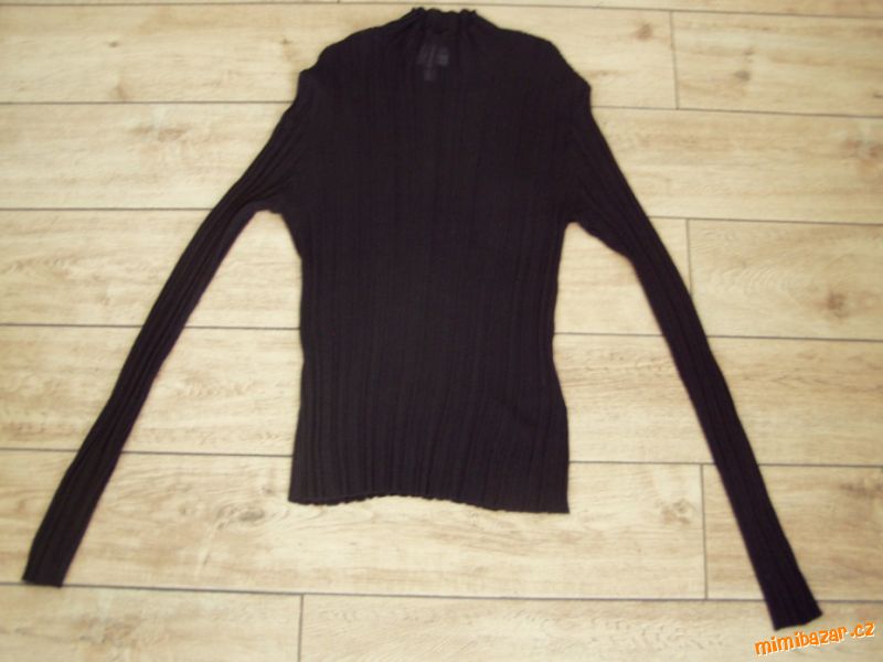 Černý top s dlouhými rukávy H&M