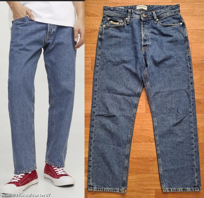 Cropped loose džíny Jack&Jones/W30/L32/S/41cm/96cm