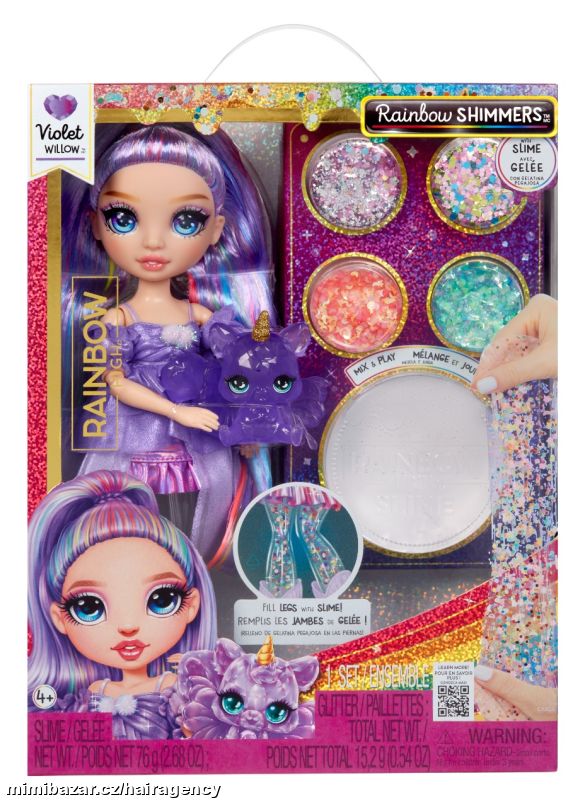 122425 Rainbow High panenka se slizem - Violet