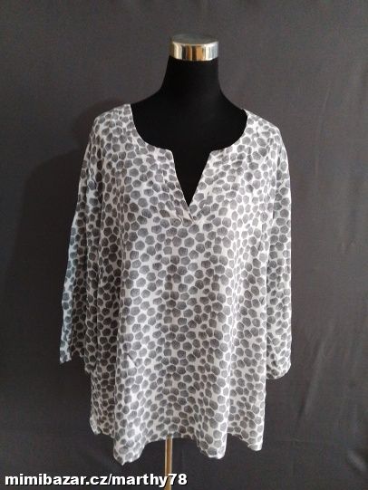 *** KRÁSNÁ DÁMSKÁ VZOROVANÁ HALENKA, VEL.4XL ***