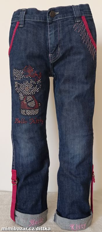 Džínové kalhoty s Kitty