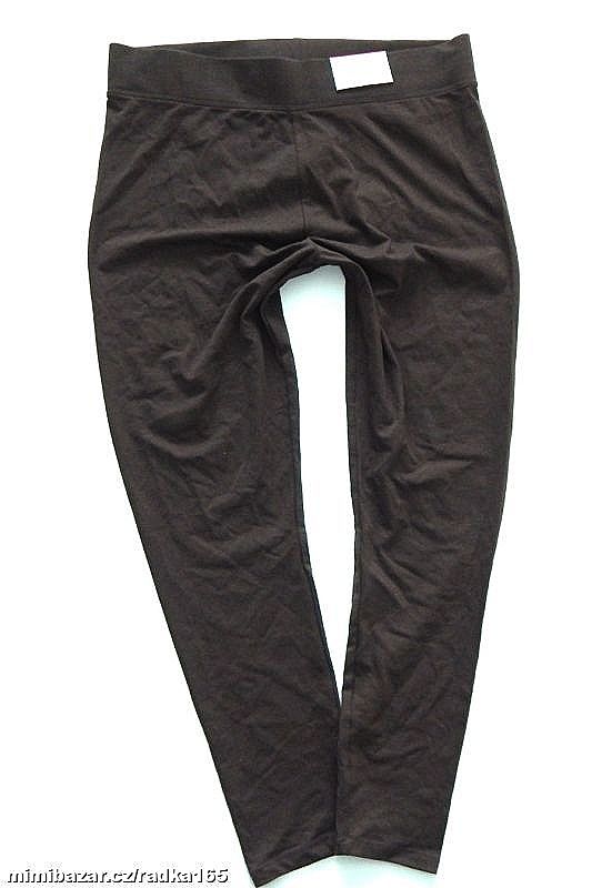 Hnědé bavlněné legíny vel.46