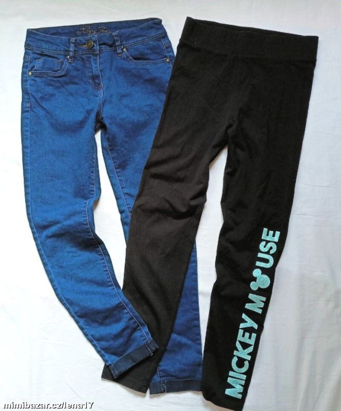 DÍVČÍ RIFLE SKINNY + LEGÍNY, 10-11 let, 140-146 cm