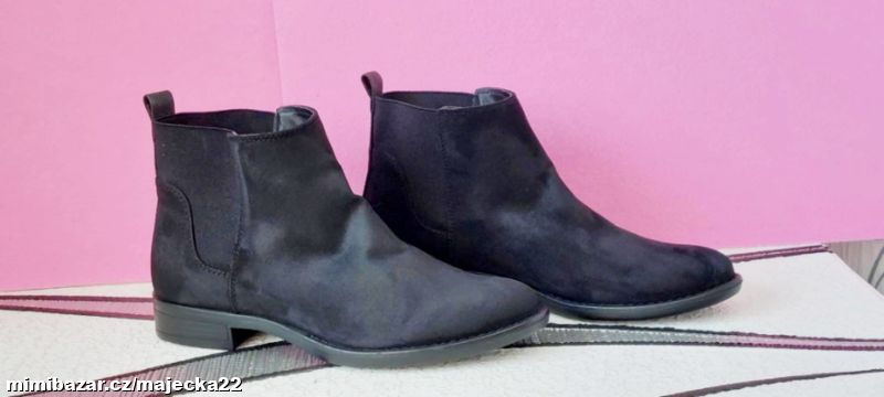 ČERNÉ KOTNÍKOVÉ BOTY - PŘECHODOVÉ ~~~~~ 8658