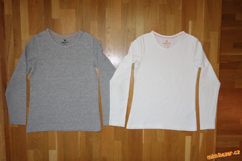 Šedé dívčí tričko vel.134/140 - jen jedno