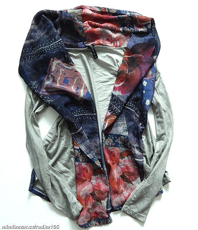 Cardigan jakoby se šálkou vel.XS