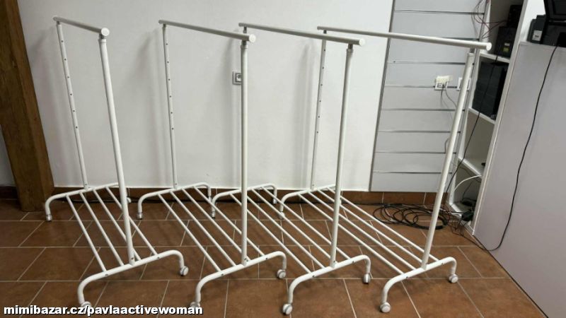 4x šatní stojan IKEA 126-175 cm výška