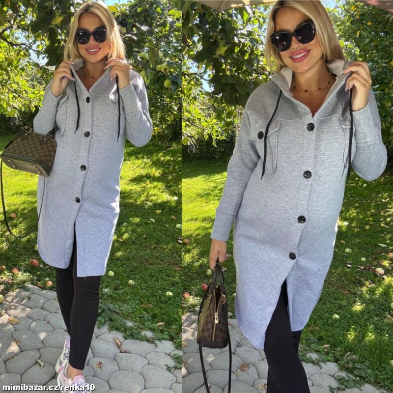 Dámský hrubší mikinový kabátek SIMONA