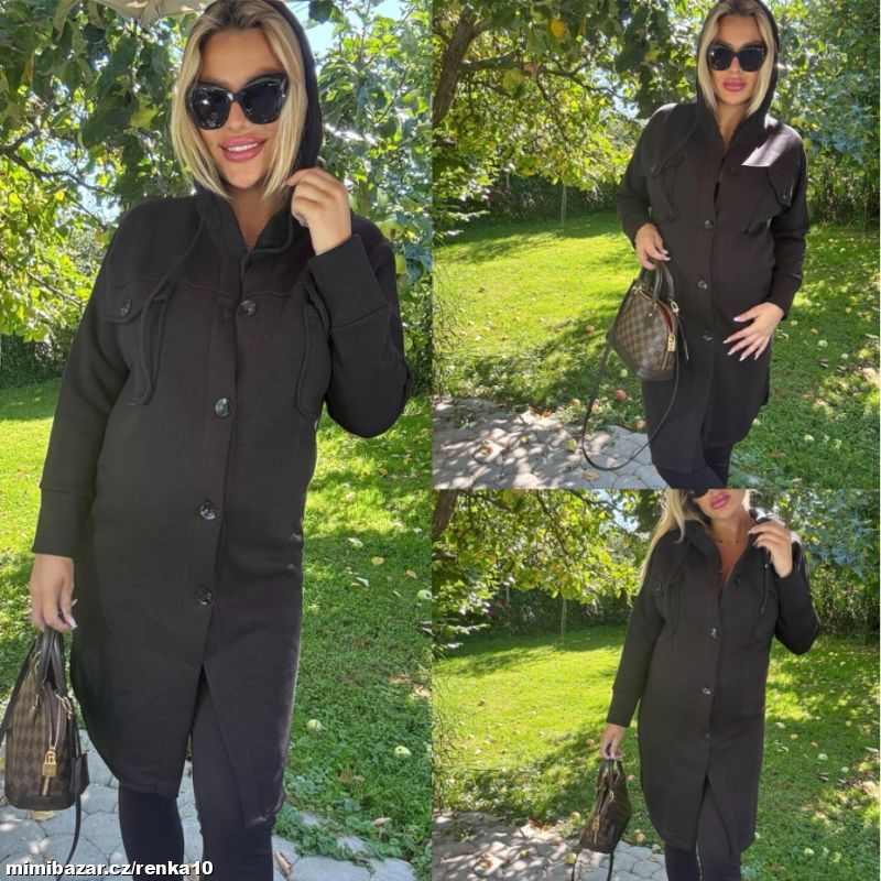 Dámský hrubší mikinový kabátek SIMONA