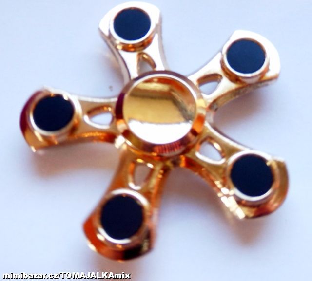 SPINNER Zlatý kovový antistresová v dárkovém boxu