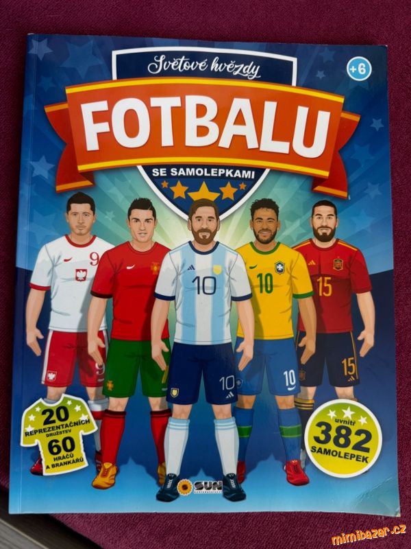 Světové hvězdy fotbalu samolepky