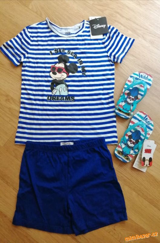 Setík Mickey Mouse + žabky