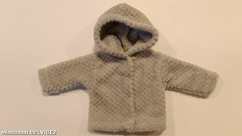 Kojenecky teplý kabátek, bundička, mikinka ŠEDÝ