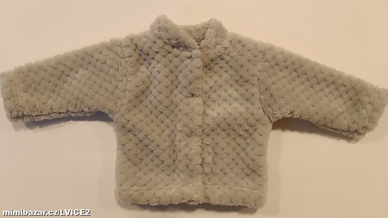 Kojenecky teplý kabátek, bundička, mikinka ŠEDÝ