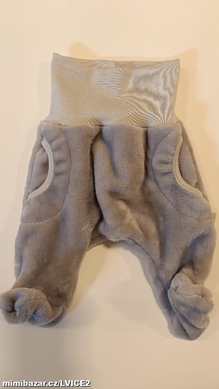 Kojenecké kalhoty, polodupačky teplé ŠEDÉ