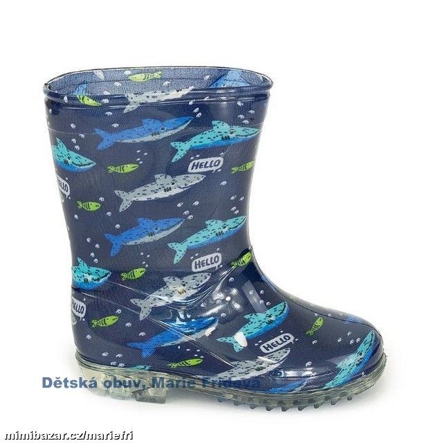 Holínky/gumáky/gumovky PIDILIDI PL0036-04 ryby