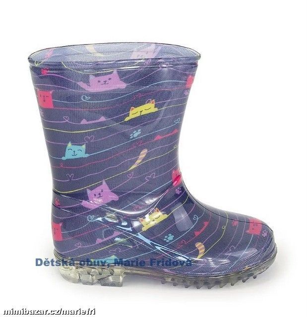 Holínky/gumáky/gumovky PIDILIDI PL0041-04 kočky