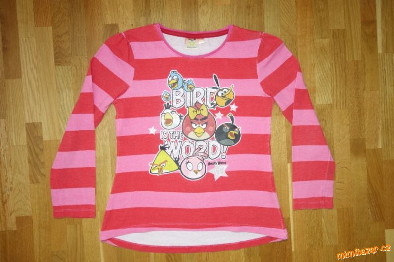 Dívčí tričko Angry Birds vel.134/140