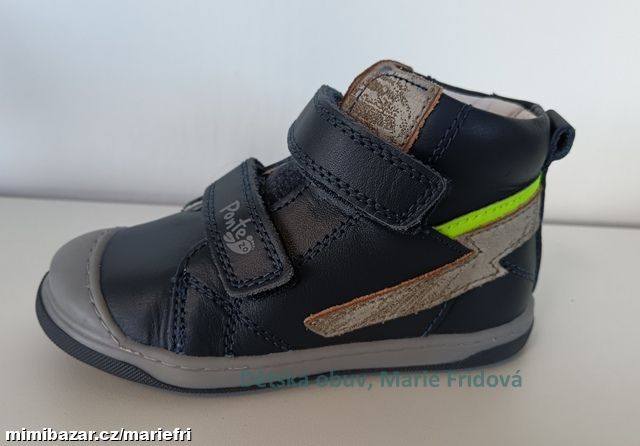 Celoroční kožená obuv PONTE20 DA06-5-2177 blue