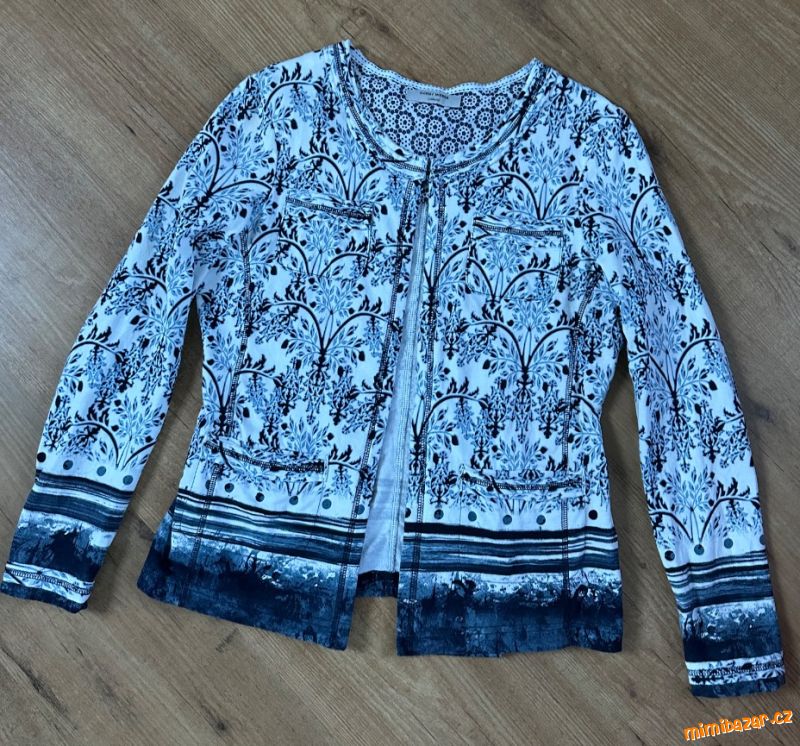 Modro/ bíly cardigan