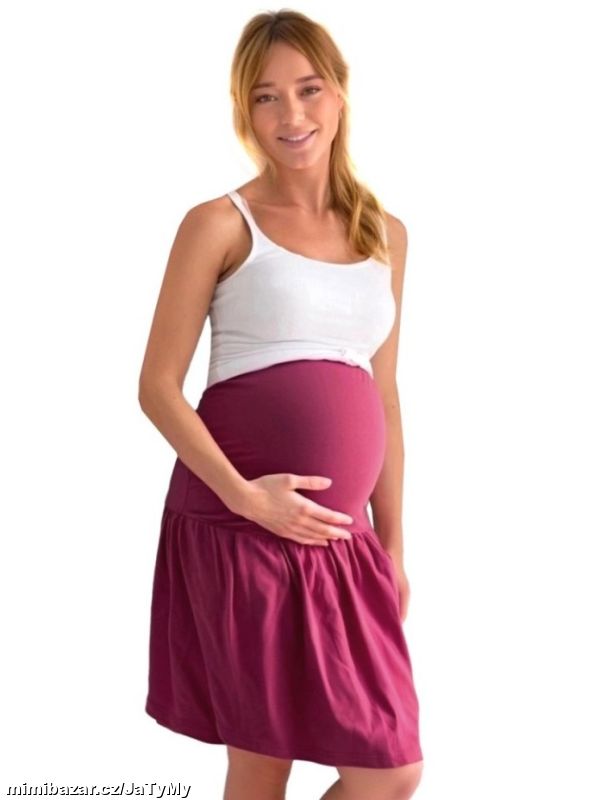 Balonová (i těhotenská)sukně cyklámen, vel. S/M