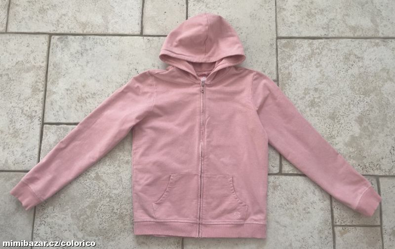 Růžová dívčí mikinka