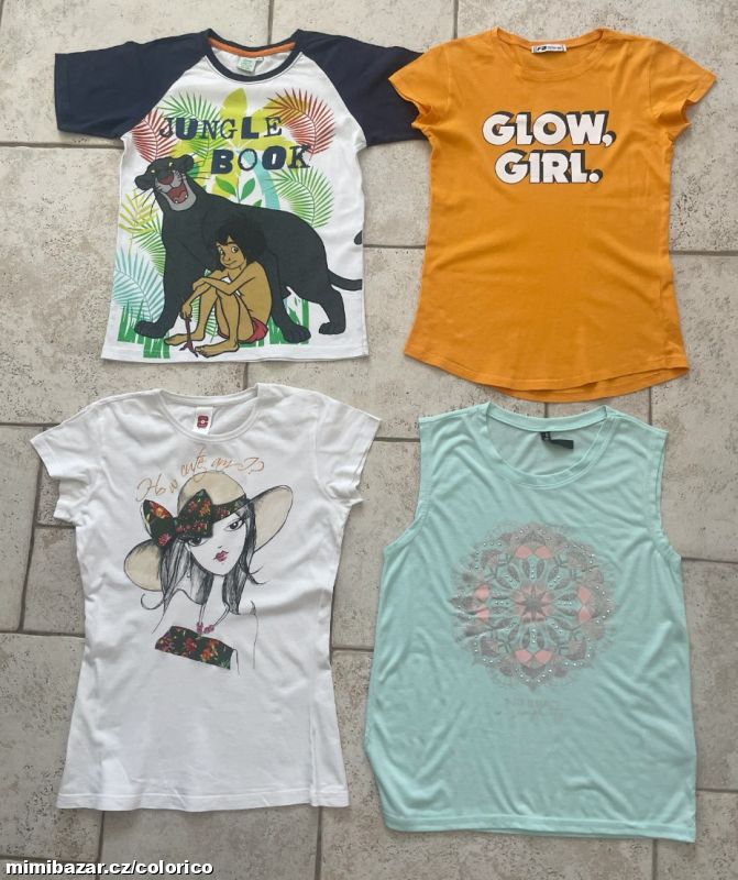 Bavlněná trička s krátkým rukávem