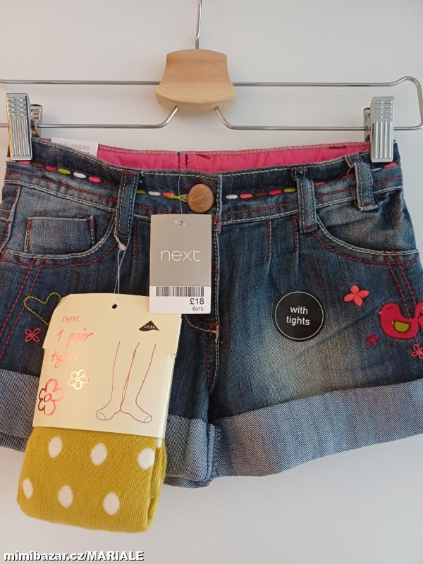 ❤️❤️❤️DÍVČÍ ŠORTKY S PUNČOCHÁČEMA ❤️❤️❤️ VEL.6 LET