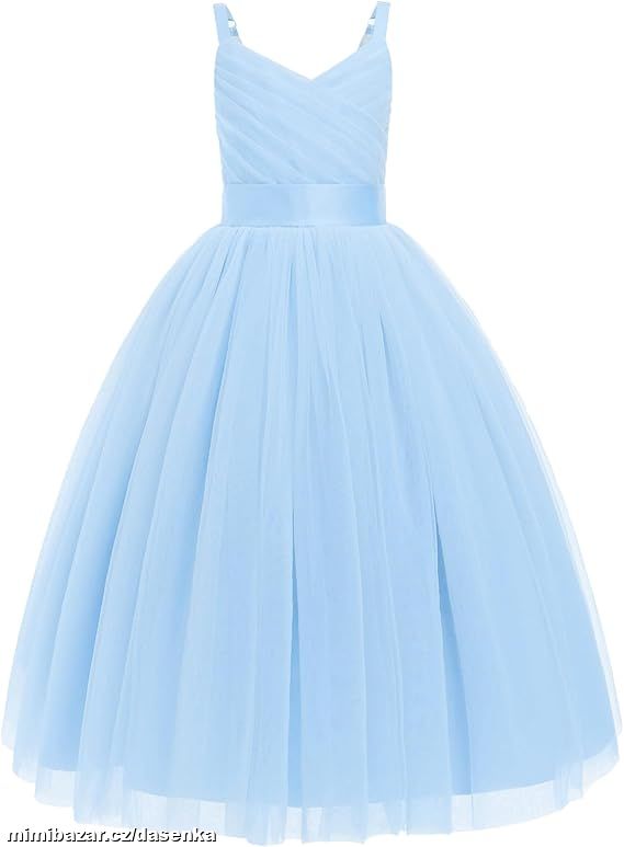 Dívčí společenské šaty 6-7 let modré