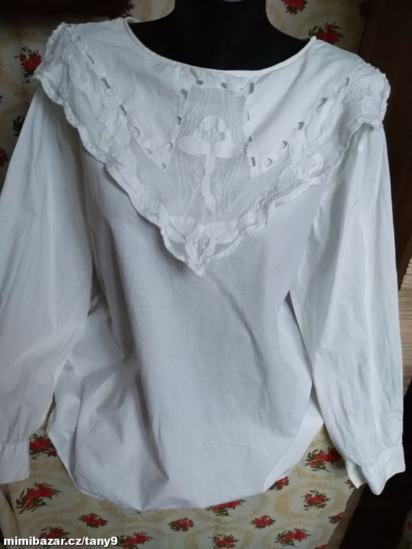 Retro halenky-košile s výšivkou M-XXL