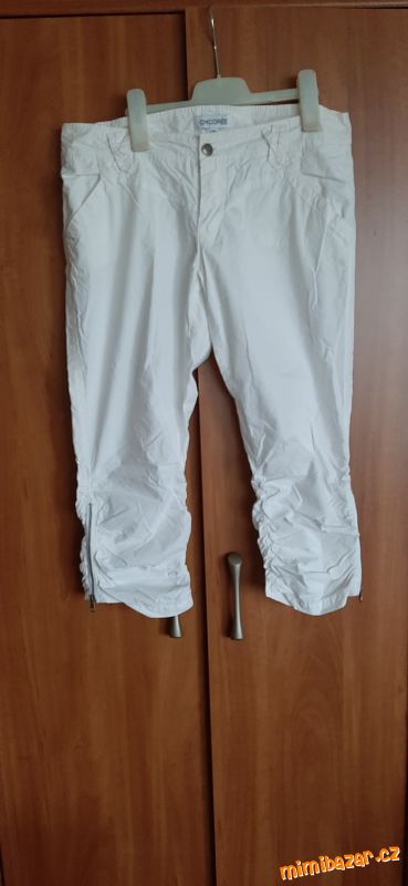 Bavlněné bílé kalhoty M