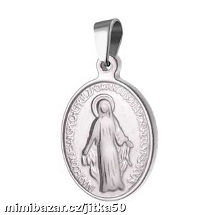 Ocelový přívěsek náboženský motiv SKLADEM