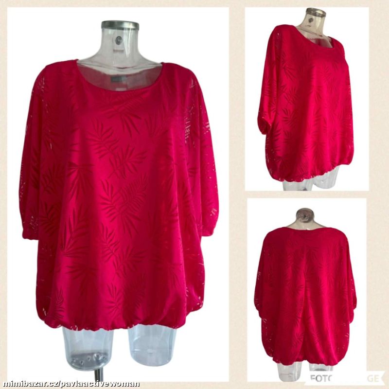 Č.1633 VOLNÉ TRIKO TUNIKA NOVÉ v.48