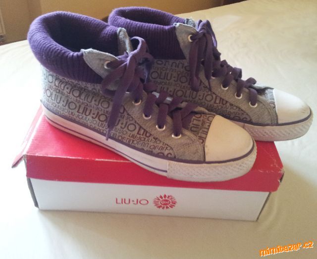 Liu Jo fialovo- šedivé- tenisky-skvělé, sedí na 40