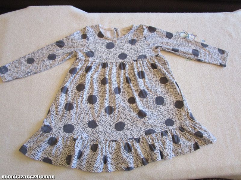 Pěkné bavl. elast. šatečky, zn. F&F, vel. 92