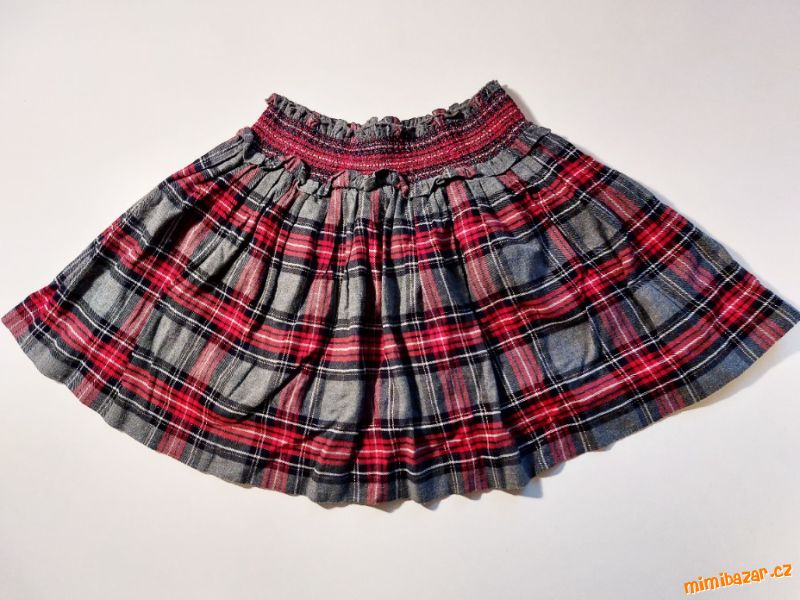 Teplá sukně, flanelová sukýnka