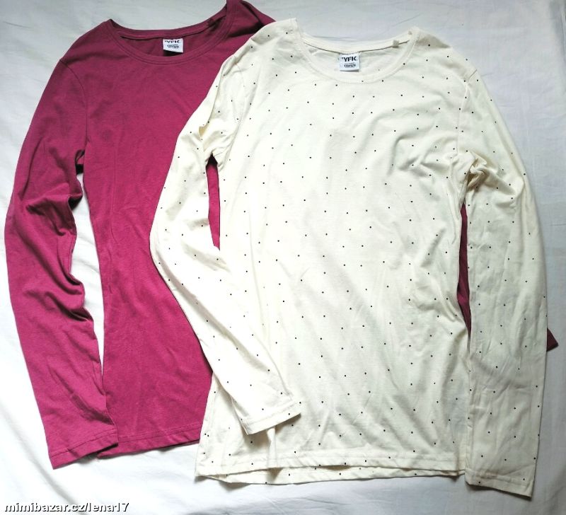 2 DÍVČÍ NOVÁ TRIKA-od 14 let, 170/176 cm